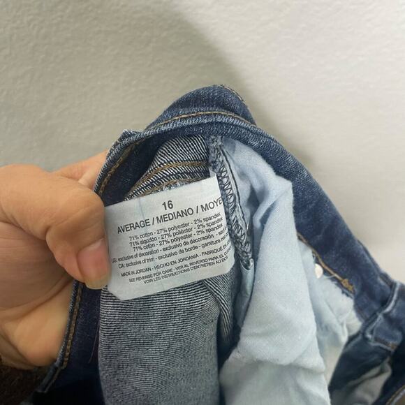 Gloria Vanderbilt Womens Jeans Size 16 Amanda Dark Wash Straight Leg Denim Blue - Picture 4 of 13